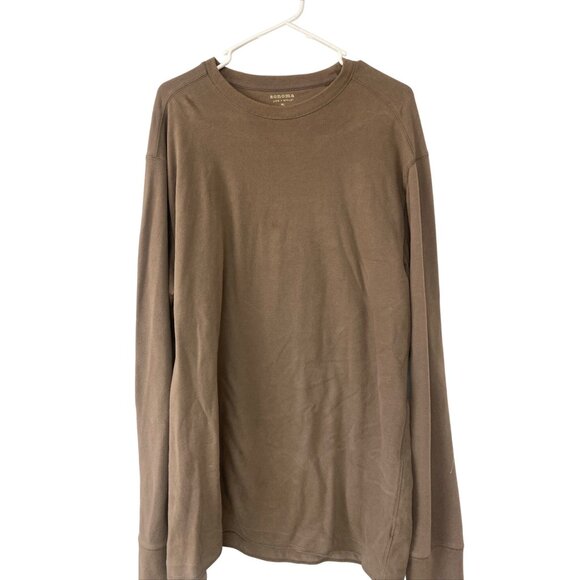 Sonoma Other - Sonoma Life + Style XL Long Sleeve Crew Neck Shirt 100% Cotton Brown